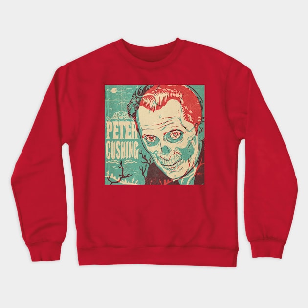 Peter Cushing Crewneck Sweatshirt by Travis Knight